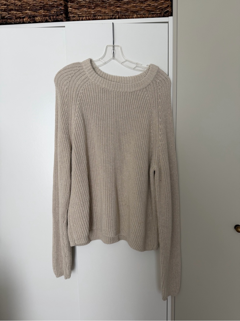 Quince Cream Fisherman’s Sweater